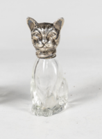 Ezüst cica alakú só-bors szóró