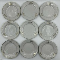 9 pcs of porcelain cake plates ussr - soviet union