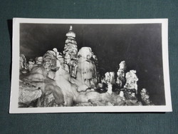 Képeslap, Aggtelek, cseppkőbarlang részlet, Kínai császár trónja cseppkövek