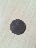Olaszország 10 Centesimi 1867 N