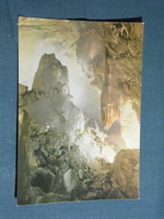 Postcard, aggtelek jósvafő, baradla stalactite cave, dome furnace stalactite detail