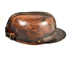 XX. No. Front old leather miner's kobak cap