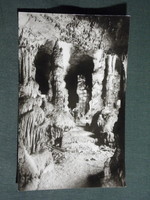 Postcard, aggtelek jósvafő, baradla stalactite cave, tiger room stalactite detail