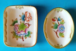 2 Herend bowls with a Victorian design