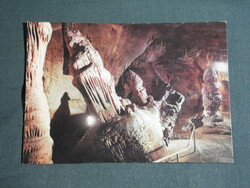Képeslap, Aggtelek Jósvafő, Baradla cseppkőbarlang, mozdony cseppkő