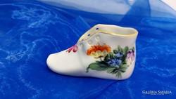 Herendi virágos,porcelán cipő