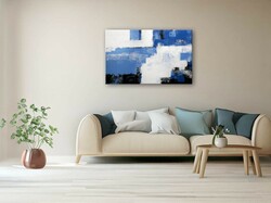 Sale!!! Blue abstract - 80x50cm