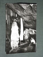 Postcard, aggtelek jósvafő, baradla stalactite cave, alabaster statue and the octopus section
