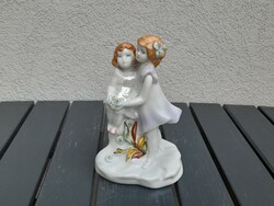 Gyönyörű régi figurális porcelán