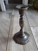 Wonderful antique silver-plated candle holder (18.5x10.2 cm)
