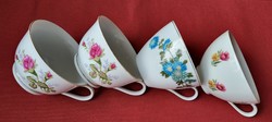 Diadem bareuther waldsassen bavaria German and Chinese porcelain cup package with flower pattern
