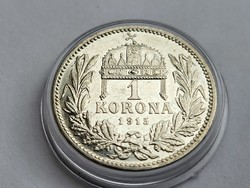 József Ferencz silver 1 crown 1915 approx.