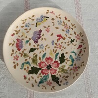 Brüder willner teplicz (1880-1890) porcelain faience wall decorative bowl, 28.5 cm