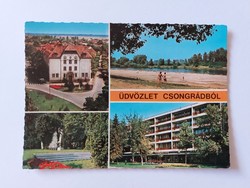 Old postcard Csongrád 1978
