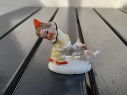 Art-deco rare mini clown porcelain