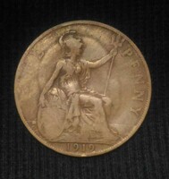 Anglia One penny 1912 - 0038