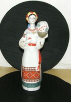 Retro Soviet figurative porcelain bottle - Polonne porcelain - 32 cm