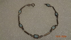 Antique bracelet, with beautiful blue stones, approx. 20 cm