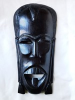 Old Kenyan African hand carved ebony mask