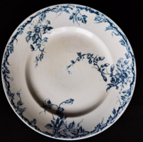 Antik. K. G. Luneville fajansz talpas kínáó tányér asztalközép