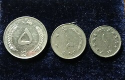Coins in circulation in Afghanistan are 5-2-1 afghani