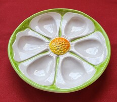 Italian ceramic egg holder egg serving bowl Easter plate egg bowl