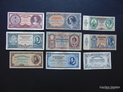 Lot of 9 banknotes!