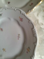 Zsolnay apró virágos  tányér  párban