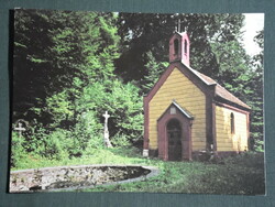 Postcard, bakonybél, view of Szentkút chapel, detail