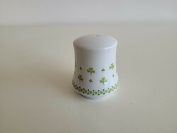 Lowland porcelain salt shaker with retro parsley pattern