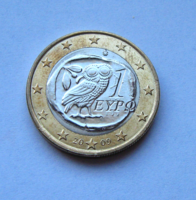 Greece - 1 euro - 1 € - 2009 - owl
