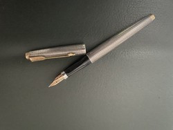Silver parker fountain pen
