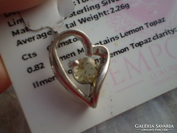 For Valentine's Day, a silver certified heart pendant + chain