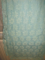 Turquoise lace scarf stole 200 cm x 45 cm