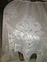 Wonderful vintage rosy snow white curtain