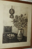 Signed etching 641