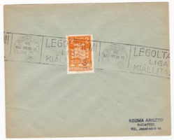 Air Defense League exhibition 1937. First day stamp