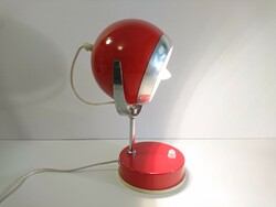 Vintage Retro Piros Szarvasi Lámpa, Gömbölyű Búrás