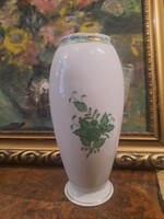 Herend green apponyi vase 22 cm