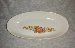 Retro porcelain flower pattern tray 12.5*26 cm (a8)