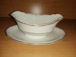 Antique Zsolnay porcelain saucer, sauce cup, bowl (24/d-2)
