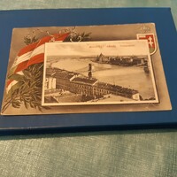 1915 Monarchy rare Budapest skyline postcard in circulation
