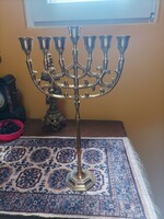 Menorah for sale, 40 cm, material copper, flawless condition, rare, beautiful shape, not a dozen pieces, very special