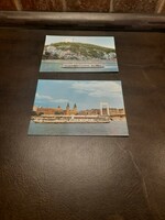 Budapest, Gellért hegy 2 db képeslap egyben