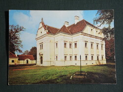 Postcard, bük, bük bath, Szápáry castle, hostel, view detail