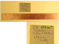 LEÁRAZVA régi elektronika Nyáklemez nyák lap 2 oldalas 29-es sorszám- 129cm2