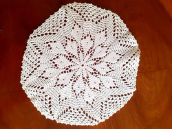 Crocheted lace tablecloth. 30 Cm