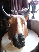 Bull head / quality carnival rubber mask
