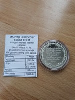 Magyar Hiszekegy Ezüst Érem. 15,55g 925% UNC, PP.