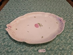 M0100 Herend tertia steak plate with aster pattern 42x29 cm